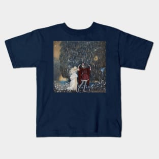 Lena dances with the knight by John Bauer 1915 Kids T-Shirt